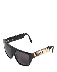 Moschino Lettering On Acetate Sunglasses