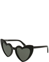Saint Laurent Lou Lou Oversized Heart Sunglasses