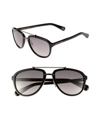 Marc Jacobs 56mm Aviator Sunglasses Black One Size