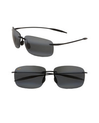 Maui Jim Breakwall Polarizedplus2 63mm Sunglasses Black Gloss One Size