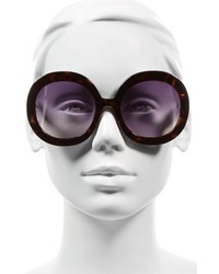 Alice + Olivia Melrose 56mm Round Sunglasses