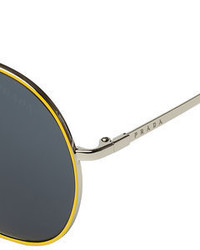 Prada Metal Aviator Sunglasses