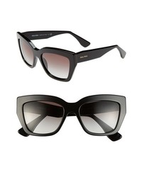 Miu Miu 56mm Sunglasses Black One Size