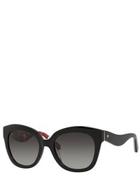 Kate Spade New York Amberly 54mm Cat Eye Sunglasses Black