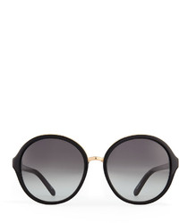 Kate Spade New York Bernadette Round Sunglasses Black