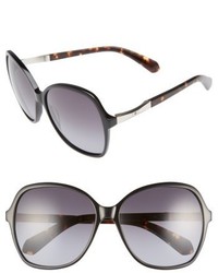 Kate Spade New York Jolyn 58mm Gradient Lens Sunglasses Havana Black