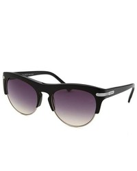 Nina Ricci Wayfarer Black Silver Sunglasses