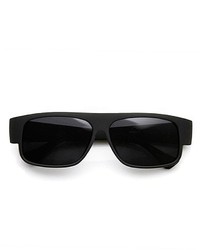 ZeroUV Og Classic Mad Dogger Rubber Finish Matte Black Gangsta Loc Sunglasses