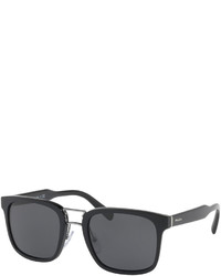 Prada Oversized Square Acetate Sunglasses Black