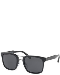 Prada Oversized Square Acetate Sunglasses Black