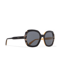 Prada Oversized Square Frame Acetate Sunglasses