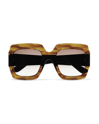 Gucci Oversized Square Frame Tortoiseshell Acetate Sunglasses