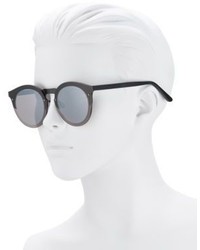 Illesteva Palermo 49mm Matte Round Sunglasses