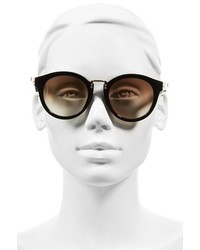 Jimmy Choo Pepys 50mm Retro Sunglasses Black