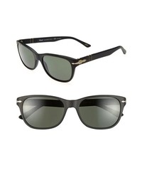 Persol 57mm Polarized Sunglasses Black One Size
