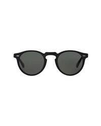 Oliver Peoples Phantos 50mm Polarized Round Sunglasses