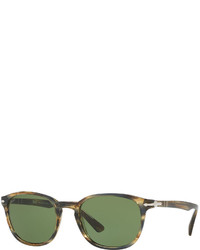 Persol Po3148s Rectangular Acetate Sunglasses