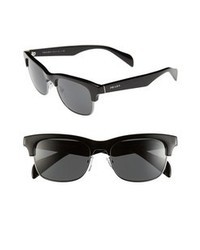 Prada 54mm Retro Sunglasses Black One Size