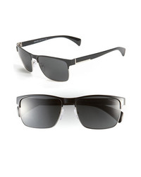 Prada 58mm Sunglasses Black Silver One Size