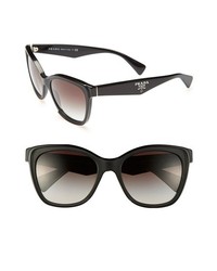 Prada Oversized Retro Sunglasses Black One Size