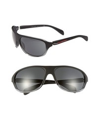 Prada Sport Wrap Sunglasses Dark Grey Black One Size