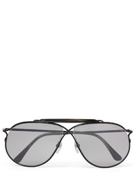 Tom Ford Private Collection Aviator Style Horn Trimmed Titanium Photochromic Sunglasses