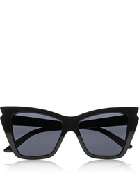 Le Specs Rapture Cat Eye Acetate Sunglasses Black