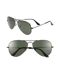 Ray-Ban Original Aviator 58mm Sunglasses Black One Size