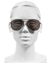 Jimmy Choo Reto 57mm Sunglasses Shiny Black Grey Silver