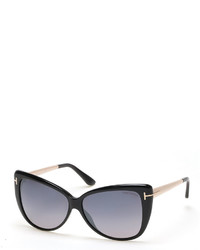 Tom Ford Reveka Gradient Butterfly Sunglasses Black
