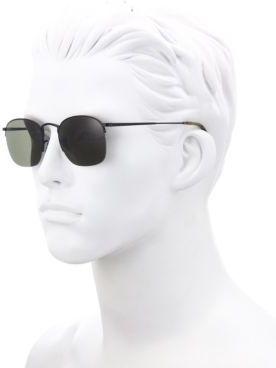 Oliver Peoples Rickman 51mm Semi Rimless Sunglasses, $340 | Saks Fifth  Avenue | Lookastic