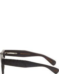 Rigards Black Textured Horn Rg0065 Sunglasses