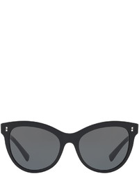 Valentino Rockstud Rivet Monochromatic Cat Eye Sunglasses