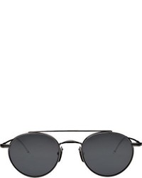 Thom Browne Round Aviator Sunglasses Black