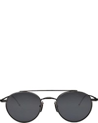 Thom Browne Round Aviator Sunglasses Black