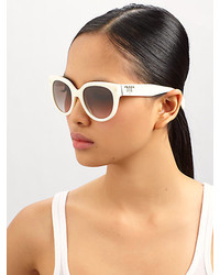 Prada Round Cats Eye Acetate Sunglasses