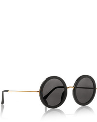 The Row Round Frame Acetate And Metal Sunglasses