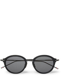 Thom Browne Round Frame Acetate And Titanium Sunglasses