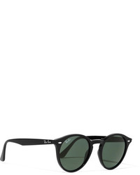Ray-Ban Round Frame Acetate Sunglasses Black