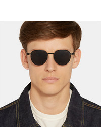 Montblanc Round Frame Metal Sunglasses