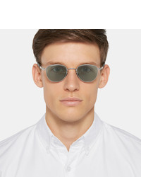 Mykita Round Frame Silver Tone Sunglasses
