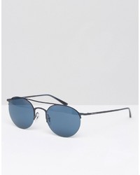 Giorgio Armani Round Sunglasses Black