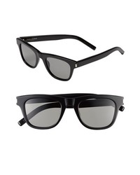 Saint Laurent 49mm Sunglasses Black One Size