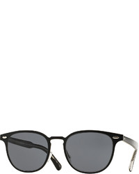 Oliver Peoples Sheldrake 54 Metal Sunglasses Black