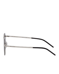 Saint Laurent Silver Sl 250 Sunglasses