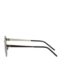 Saint Laurent Silver Sl M62 Sunglasses