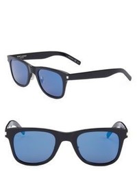 Saint Laurent Slim 51mm Mirrored Square Sunglasses