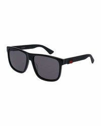 Gucci Square Acetate Sunglasses Black