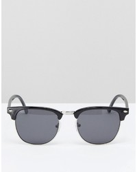 Asos Square And Retro Sunglasses 2 Pack In Black Save