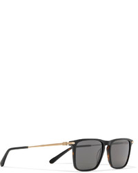 Brioni Square Frame Acetate And Gold Tone Sunglasses
